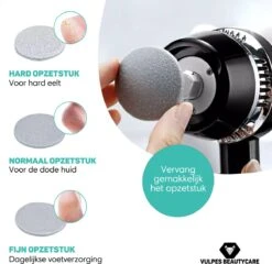 Vulpes BeautyCare® Elektrische Eelt Verwijderaar Pro – Stofzuigfunctie – 3 Snelheden – Inclusief 3 Vijlschijven & Borstel - USB-Oplaadbaar 15 Vulpes BeautyCare® Elektrische Eelt Verwijderaar Pro – Stofzuigfunctie – 3 Snelheden – Inclusief 3 Vijlschijven & Borstel - USB-Oplaadbaar -Gillette Winkel 1200x1167 11