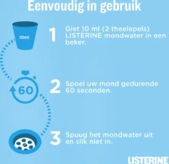 LISTERINE Advanced White Milde Smaak, Mondspoeling, Verwijdert Sterke Verkleuring Voor Wittere Tanden In Slechts 1 Week, 3x 500 Ml -Gillette Winkel 1200x1168 1