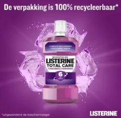 LISTERINE Total Care Tandbescherming, Mondspoeling, Biedt Complete Bescherming Voor Sterke Tanden Met 6 In 1 Effect, 3 X 500 Ml -Gillette Winkel 1200x1169 2