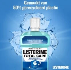 LISTERINE Total Care Bescherming Tegen Tandsteen: Mondspoeling Voor Complete Bescherming Tegen De Opbouw Van Tandsteen Met 6-in-1 Effect - Met Essentiële Oliën, Fluoride En Zinkformule, 3 X 500 Ml 19 LISTERINE Total Care Bescherming Tegen Tandsteen: Mondspoeling Voor Complete Bescherming Tegen De Opbouw Van Tandsteen Met 6-in-1 Effect - Met Essentiële Oliën, Fluoride En Zinkformule, 3 X 500 Ml -Gillette Winkel 1200x1171