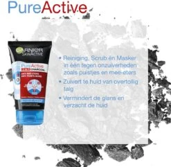Garnier SkinActive PureActive 3in1 Gezichtsmasker Charcoal - 150 Ml -Gillette Winkel 1200x1171 9