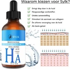 Sylk Hyaluronzuur Serum Met Vitamine C & E | Gezichtsmasker | Anti Aging | Anti Rimpel | Gezicht Serum | Gezichtsverzorging | 60 Ml 10 Sylk Hyaluronzuur Serum Met Vitamine C & E | Gezichtsmasker | Anti Aging | Anti Rimpel | Gezicht Serum | Gezichtsverzorging | 60 Ml -Gillette Winkel 1200x1172 10