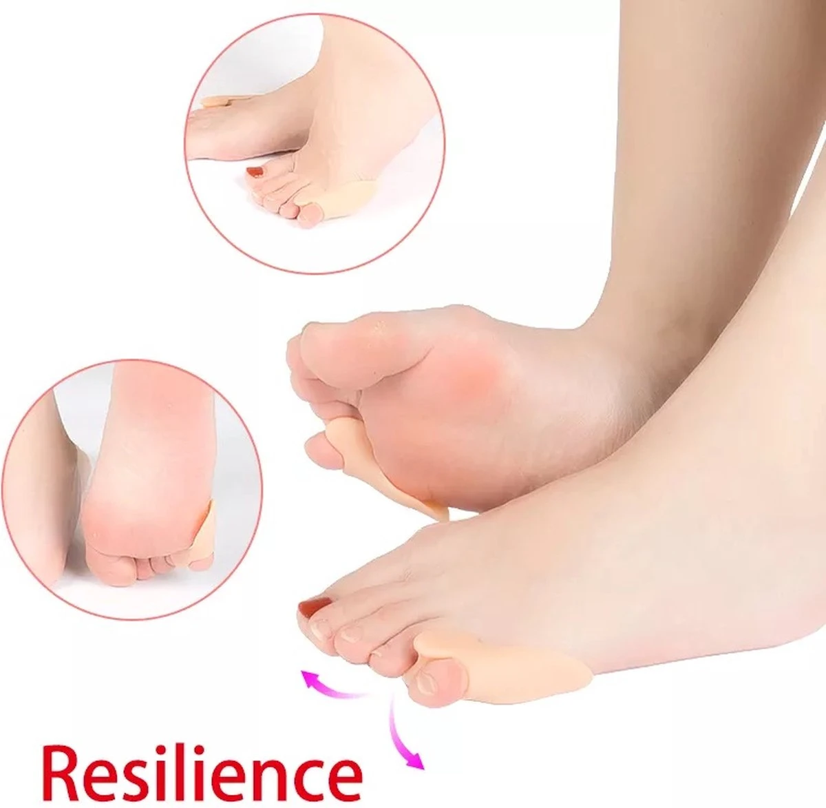Teenspreider Kleine Teen - Teenspreider - Teencorrector - Likdoorn Verwijderaar - Teenspreiders Voor Hallux Valgus - Hallux Valgus - Teenspalk - Teenspreider Siliconen - Teenbeschermer - Tenenspreider Kleine Teen - 2 Stuks 4 Teenspreider Kleine Teen - Teenspreider - Teencorrector - Likdoorn Verwijderaar - Teenspreiders Voor Hallux Valgus - Hallux Valgus - Teenspalk - Teenspreider Siliconen - Teenbeschermer - Tenenspreider Kleine Teen - 2 Stuks - Afbeelding 2