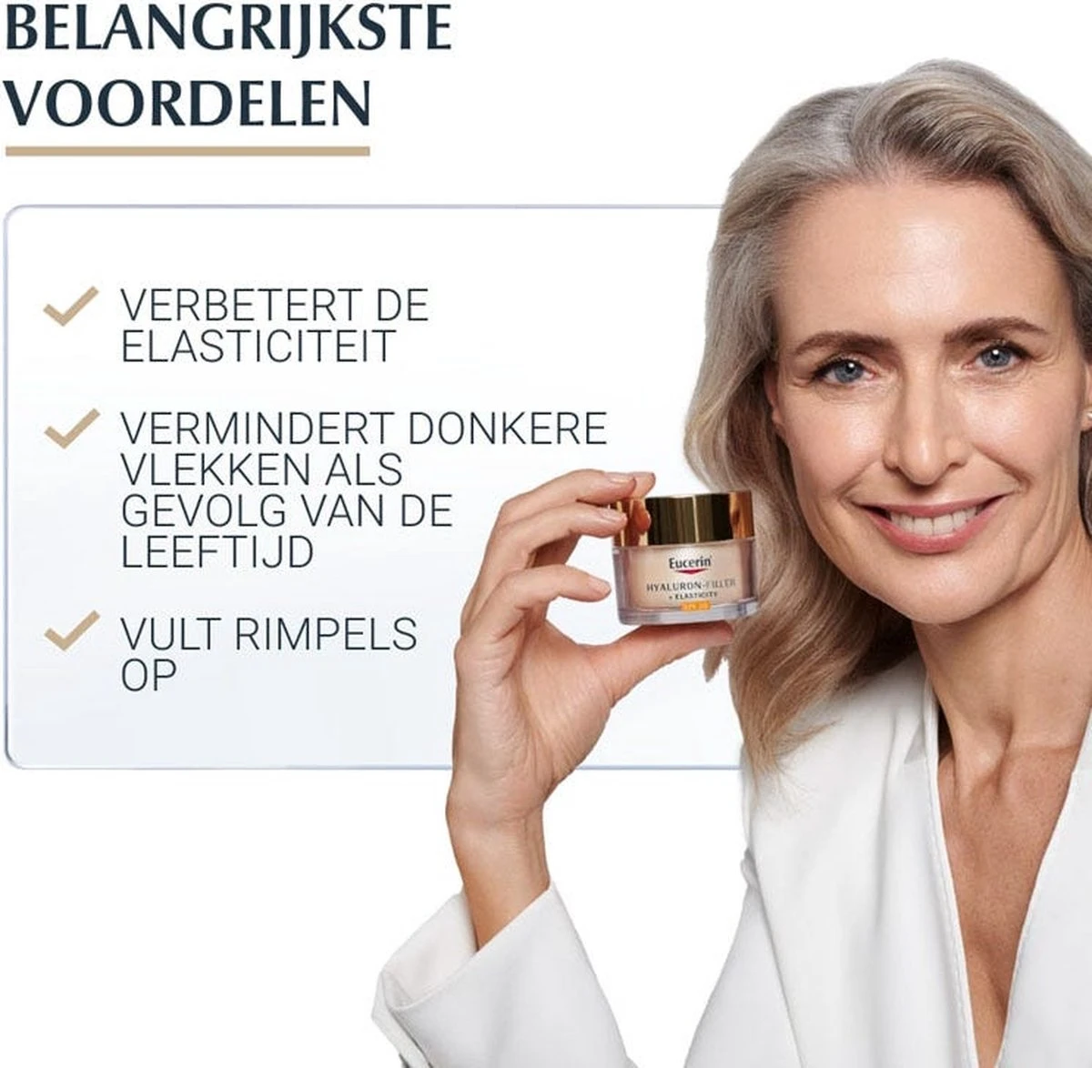 Eucerin Hyaluron-Filler + Elasticity Dagcrème SPF30 Thiamidol 9 Eucerin Hyaluron-Filler + Elasticity Dagcrème SPF30 Thiamidol - Afbeelding 7