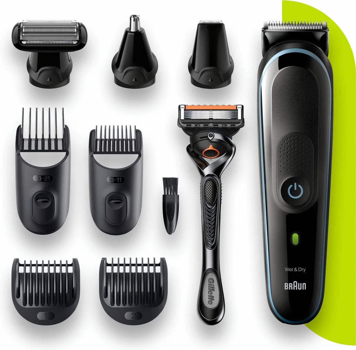 Braun Multigroomer 5 MGK5380 - 9in1 Trimmer Voor Mannen - Baard + Haar 9 Braun Multigroomer 5 MGK5380 - 9in1 Trimmer Voor Mannen - Baard + Haar - Afbeelding 7