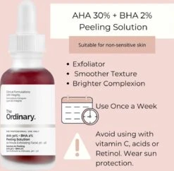 The Ordinary Exfoliant Peeling AHA 30% - BHA 2% - Vitamine B5 - Serum - 30 Ml -Gillette Winkel 1200x1177 4