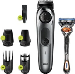 Braun Baardtrimmer En Haartrimmer BT7220 - Zwart Metaalgrijs -Gillette Winkel 1200x1178 22