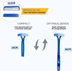 Duurzaam Rug Scheermes Incl. Mesjes - Voor Rug Scheren - Benen Scheren - Rughaar Verwijderen - Back & Body Shaver -Gillette Winkel 1200x1180 20