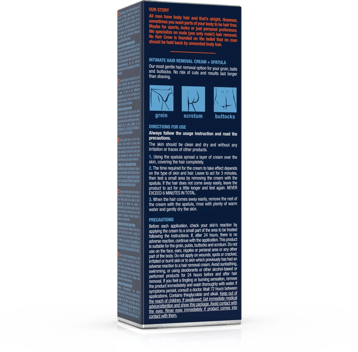 NO HAIR CREW – Premium Ontharingscreme Intieme Delen – Ontharing Mannen – 100 Ml - Intimate Hair Removal Cream - Ontharen Eraser For Men Zone Intiem Voor Man Genitalien 7 NO HAIR CREW – Premium Ontharingscreme Intieme Delen – Ontharing Mannen – 100 Ml - Intimate Hair Removal Cream - Ontharen Eraser For Men Zone Intiem Voor Man Genitalien - Afbeelding 5