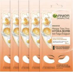 Garnier SkinActive Tissue Oogmasker - 5 Stuks - Sinaasappelsap En Hyaluronzuur - Voordeelverpakking -Gillette Winkel 1200x1184 8