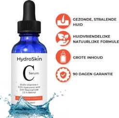 HydroSkin Vitamine C Serum - 2.5% Retinol Serum - 3.5% Niacinamide - Gezichtsverzorging - Anti-Rimpel - Collageen - 60 ML -Gillette Winkel 1200x1185 3