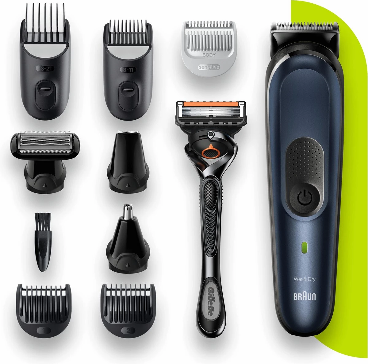 Braun Multigroomer 7 MGK7330 - 10in1 Trimmer Voor Mannen - Baard + Haar 5 Braun Multigroomer 7 MGK7330 - 10in1 Trimmer Voor Mannen - Baard + Haar - Afbeelding 3