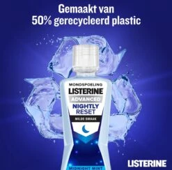 LISTERINE Nightly Reset Milde Smaak, Mondspoeling Met RAPID-FUSHION -technologie Voor Gebruik Tijdens De Nacht, Hermineraliseert Het Tandglazuur, 3 X 400 Ml -Gillette Winkel 1200x1186 3