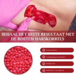 Rostem® Luxe Harskorrels - Hard Wax Beans - Hotwax - Wax Bonen - Strawberry 1KG - Incl. 10 Spatels 12 Rostem® Luxe Harskorrels - Hard Wax Beans - Hotwax - Wax Bonen - Strawberry 1KG - Incl. 10 Spatels -Gillette Winkel 1200x1187 11