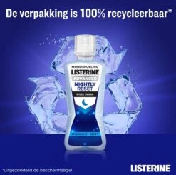 LISTERINE Nightly Reset Milde Smaak, Mondspoeling Met RAPID-FUSHION -technologie Voor Gebruik Tijdens De Nacht, Hermineraliseert Het Tandglazuur, 3 X 400 Ml -Gillette Winkel 1200x1188 1