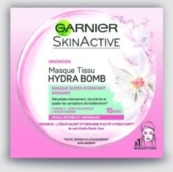 Garnier SkinActive Tissue Gezichtsmasker Hydraterend & Kalmerend - 1 Stuks -Gillette Winkel 1200x1192 18