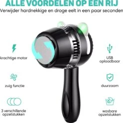 Vulpes BeautyCare® Elektrische Eelt Verwijderaar Pro – Stofzuigfunctie – 3 Snelheden – Inclusief 3 Vijlschijven & Borstel - USB-Oplaadbaar 17 Vulpes BeautyCare® Elektrische Eelt Verwijderaar Pro – Stofzuigfunctie – 3 Snelheden – Inclusief 3 Vijlschijven & Borstel - USB-Oplaadbaar -Gillette Winkel 1200x1194 18