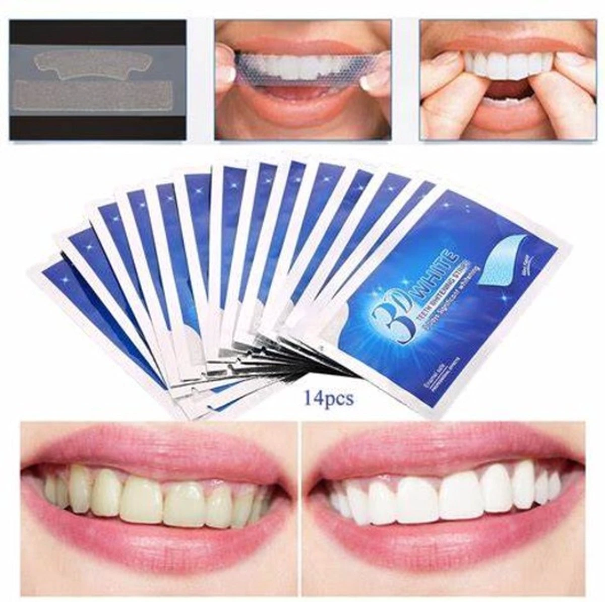 Merkloos Tanden Bleken Met 14 Sets Whitening Strips - Tandenbleekset Met Bamboe Tandenborstel - Tanden Bleekstrips 3 Merkloos Tanden Bleken Met 14 Sets Whitening Strips - Tandenbleekset Met Bamboe Tandenborstel - Tanden Bleekstrips