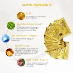 Palm Collageen Oogmasker 24 Stuks (12 Paar) - Gezichtsmaskers Verzorging - Anti Wallen En Donkere Kringen – Eye Oog Patches Pads -Gillette Winkel 1200x1196 20