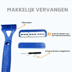 Duurzaam Rug Scheermes Incl. Mesjes - Voor Rug Scheren - Benen Scheren - Rughaar Verwijderen - Back & Body Shaver -Gillette Winkel 1200x1196 29