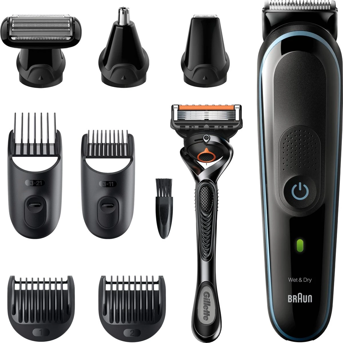 Braun Multigroomer 5 MGK5380 - 9in1 Trimmer Voor Mannen - Baard + Haar 8 Braun Multigroomer 5 MGK5380 - 9in1 Trimmer Voor Mannen - Baard + Haar - Afbeelding 6