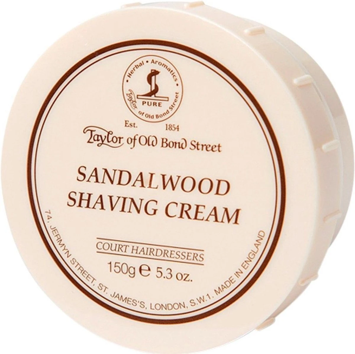 Taylor Of Old Bond Street Sandalwood Shaving Cream 150 Gr. 7 Taylor Of Old Bond Street Sandalwood Shaving Cream 150 Gr. - Afbeelding 5