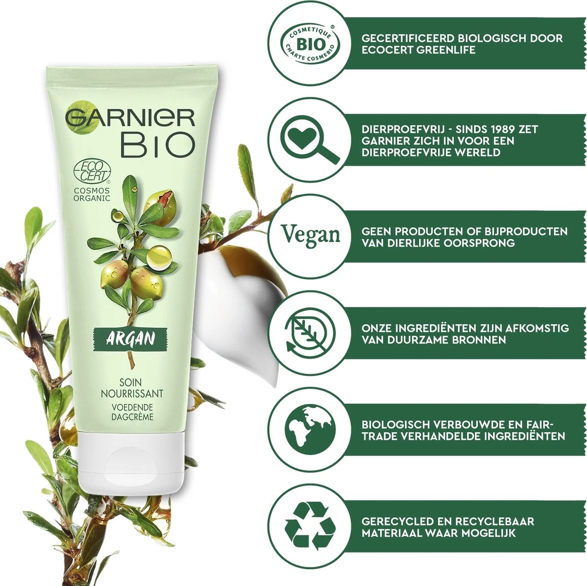 Garnier Bio Dagcrème -50 Ml - Droge En Gevoelige Huid - Rijke Argan 16 Garnier Bio Dagcrème -50 Ml - Droge En Gevoelige Huid - Rijke Argan - Afbeelding 14