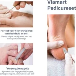 Viamart - Teen En Nagel Pedicure - Mes - Nagels Bijwerken - Voeten Schraper - (3 Stuks) -Gillette Winkel 1200x1198 52