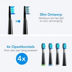 LifeGoods Opzetborstels - Voor Elektrische Tandenborstel - 4 Stuks - Zwart/Blauw -Gillette Winkel 1200x1199 8