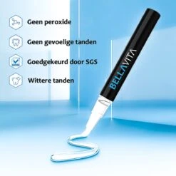 BELLAVITA Tandenbleekset - Tanden Bleken - Teeth Whitening Kit - Tandenblekers - 4 Gelpennen - Zonder Peroxide - 100% Natuurlijk - Witte Tanden -Gillette Winkel 1200x1200 105