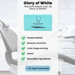 Glory Of White - Professionele Tandenbleek Strips - 28 Strips - Teeth Whitening Strips - Wittere Tanden - Zonder Peroxide - Tanden Bleken -Gillette Winkel 1200x1200 120
