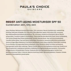 Paula's Choice RESIST Anti-Aging Dagcrème SPF 50 - Gecombineerde & Vette Huid - 60 Ml 9 Paula's Choice RESIST Anti-Aging Dagcrème SPF 50 - Gecombineerde & Vette Huid - 60 Ml -Gillette Winkel 1200x1200 1212