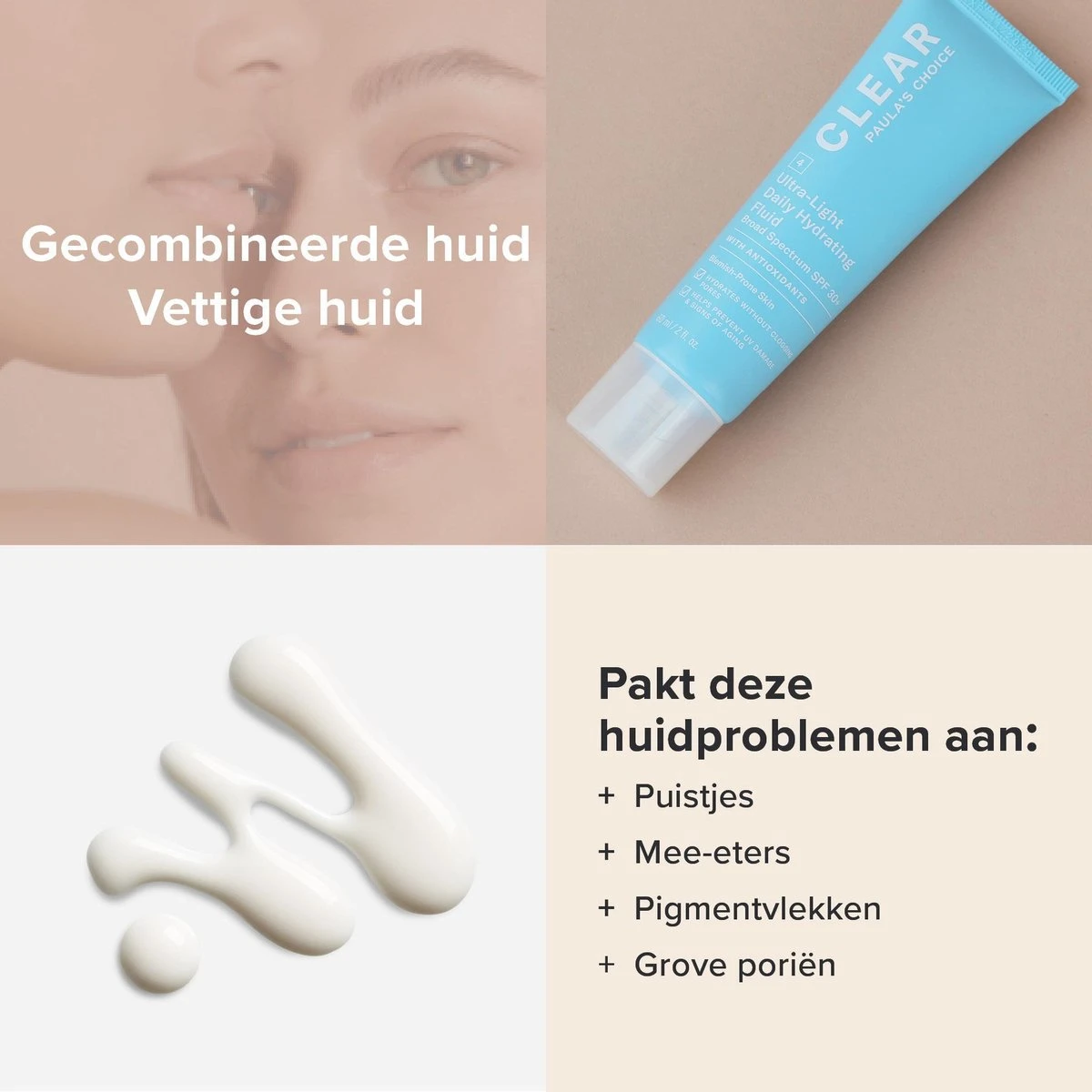 Paula's Choice CLEAR Dagcrème SPF 30 - Gecombineerde, Vette & Acne Huid - 60 Ml 6 Paula's Choice CLEAR Dagcrème SPF 30 - Gecombineerde, Vette & Acne Huid - 60 Ml - Afbeelding 4