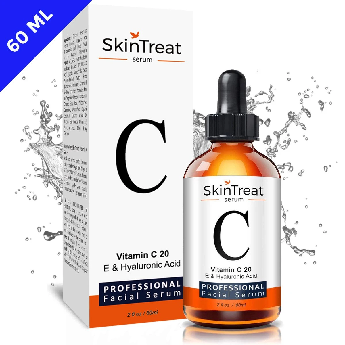 SkinTreat Vitamine C Serum | Met Vitamine E & Hyaluronzuur | Gezichtsserum | Gezichtsverzorging | Collageen | Anti Rimpel | Anti Acne | 60ML 3 SkinTreat Vitamine C Serum | Met Vitamine E & Hyaluronzuur | Gezichtsserum | Gezichtsverzorging | Collageen | Anti Rimpel | Anti Acne | 60ML