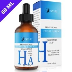 Sylk Hyaluronzuur Serum Met Vitamine C & E | Gezichtsmasker | Anti Aging | Anti Rimpel | Gezicht Serum | Gezichtsverzorging | 60 Ml