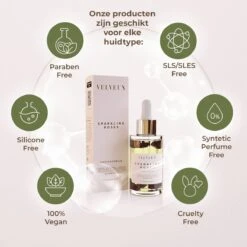 Gezichtsolie 50ML - Hydraterende Kalmerende Rozenolie 100% Vegan - Arganolie - Vitamine C Serum - Serum Gezichtsverzorging - Rozenbottel Olie Rosehip Oil - Skincare - Valentijnsdag Cadeau -Gillette Winkel 1200x1200 1281