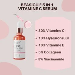 BEASICUI® Vitamine C Serum 30% - Gezichtsserum Met Hyaluronzuur En Vitamine E - Bevat Niacinamide En Collageen - 50ml -Gillette Winkel 1200x1200 1313