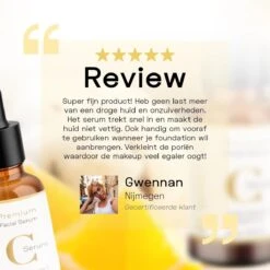 Essentials Premium Vitamin C Serum | 60 ML | 20% C Serum | Met Vitamine E | Gezichtsserum Vrouwen | Vitamine C Serum Gezicht | Vit C Serum | Anti Rimpel | Tegen Pigmentvlekken | -Gillette Winkel 1200x1200 1315
