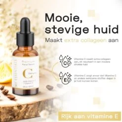 Essentials Premium Vitamin C Serum | 60 ML | 20% C Serum | Met Vitamine E | Gezichtsserum Vrouwen | Vitamine C Serum Gezicht | Vit C Serum | Anti Rimpel | Tegen Pigmentvlekken | -Gillette Winkel 1200x1200 1316