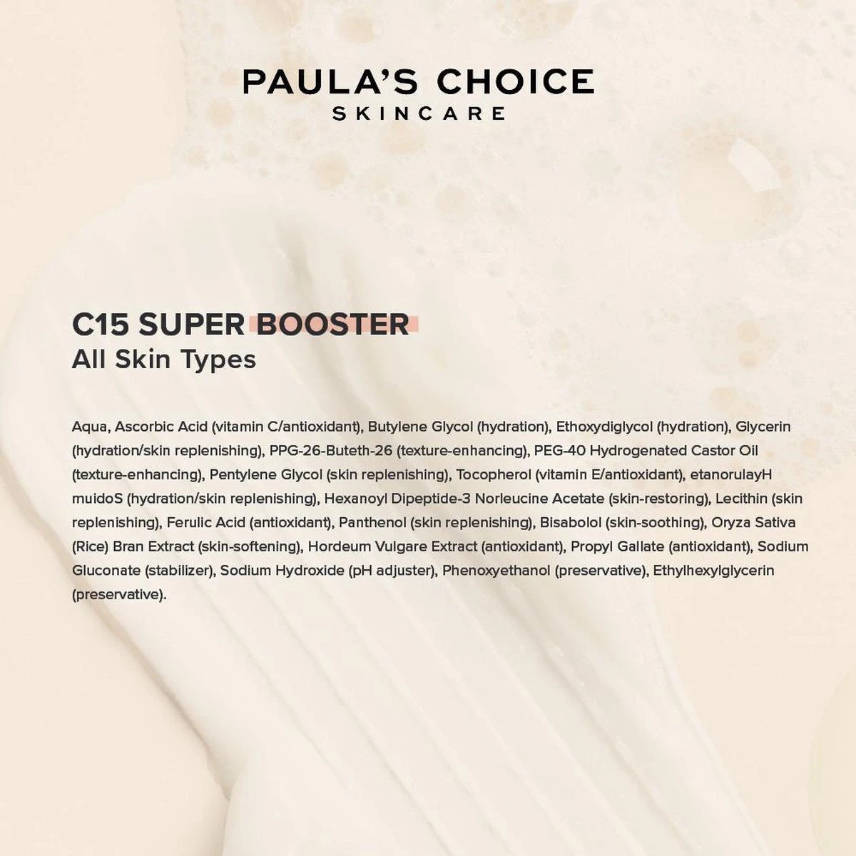 Paula's Choice C15 Super BOOSTER - Vitamine C Serum - Alle Huidtypen - 20 Ml 6 Paula's Choice C15 Super BOOSTER - Vitamine C Serum - Alle Huidtypen - 20 Ml - Afbeelding 4