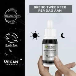 Garnier PureActive AHA + BHA Charcoal Anti-Onzuiverheden Serum - 30ml 11 Garnier PureActive AHA + BHA Charcoal Anti-Onzuiverheden Serum - 30ml -Gillette Winkel 1200x1200 1344