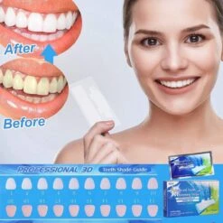 Merkloos Tanden Bleken - Witte Tanden - 5D White Teeth Whitening Strips - Teeth Whitening Strips - 28x Tandenbleek Strips - Zonder Peroxide (0%) -Gillette Winkel 1200x1200 136