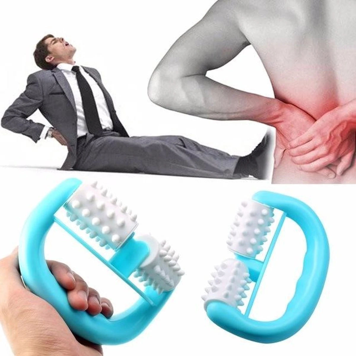 Lichaams Massage Roller - Nekroller - Rugmassage - Anti Cellulitis - Drukmassage - Dermaroller 6 Lichaams Massage Roller - Nekroller - Rugmassage - Anti Cellulitis - Drukmassage - Dermaroller - Afbeelding 4