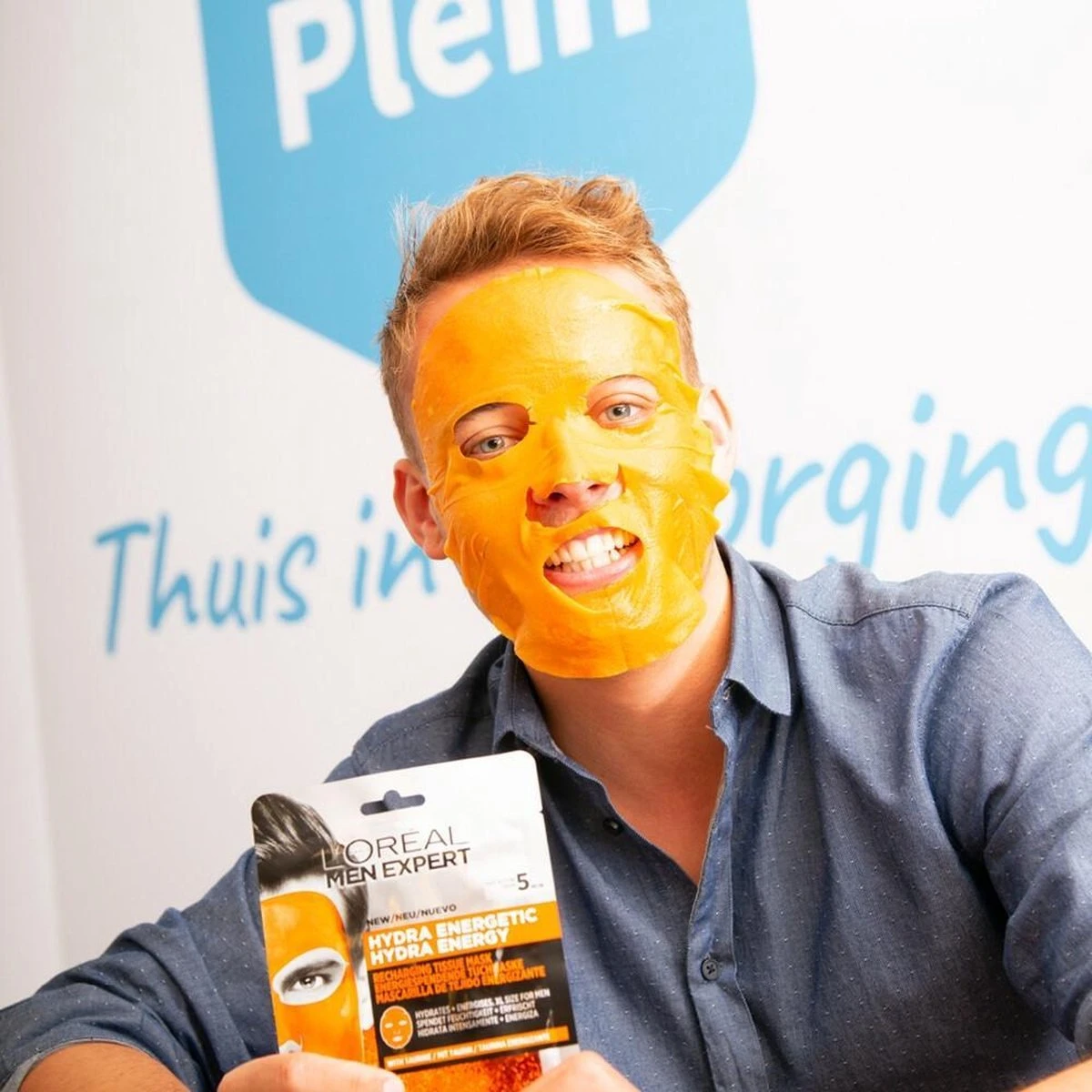 L'Oréal Paris Men Expert Hydra Energetic Tissue Gezichtsmasker - 5 Stuks - Herstelt En Hydrateert - Voordeelverpakking 5 L'Oréal Paris Men Expert Hydra Energetic Tissue Gezichtsmasker - 5 Stuks - Herstelt En Hydrateert - Voordeelverpakking - Afbeelding 3