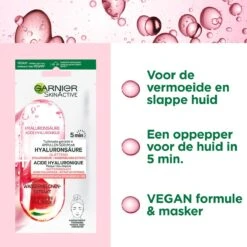 Garnier SkinActive Ampul Sheet Mask Met Watermeloen & Hyaluronzuur Gezichtsmasker - 5 Stuks -Gillette Winkel 1200x1200 1534