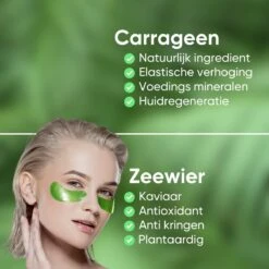 LifeProducts4You Oogmasker 60 Stuks - Eye Pads - Oogmasker Wallen - Gezichtsverzorging - Gezichtsmaskers Verzorging - Anti Wallen En Donkere Kringen - Oog Patches - Zeewier - Collageen -Gillette Winkel 1200x1200 1590