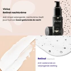 Vicius® - Nachtcrème Voor Vrouwen - Retinol - Anti Rimpel Crème - Hydraterende Gezichtscrème - 50ml 13 Vicius® - Nachtcrème Voor Vrouwen - Retinol - Anti Rimpel Crème - Hydraterende Gezichtscrème - 50ml -Gillette Winkel 1200x1200 1595