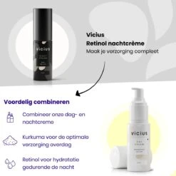 Vicius® - Nachtcrème Voor Vrouwen - Retinol - Anti Rimpel Crème - Hydraterende Gezichtscrème - 50ml 15 Vicius® - Nachtcrème Voor Vrouwen - Retinol - Anti Rimpel Crème - Hydraterende Gezichtscrème - 50ml -Gillette Winkel 1200x1200 1596