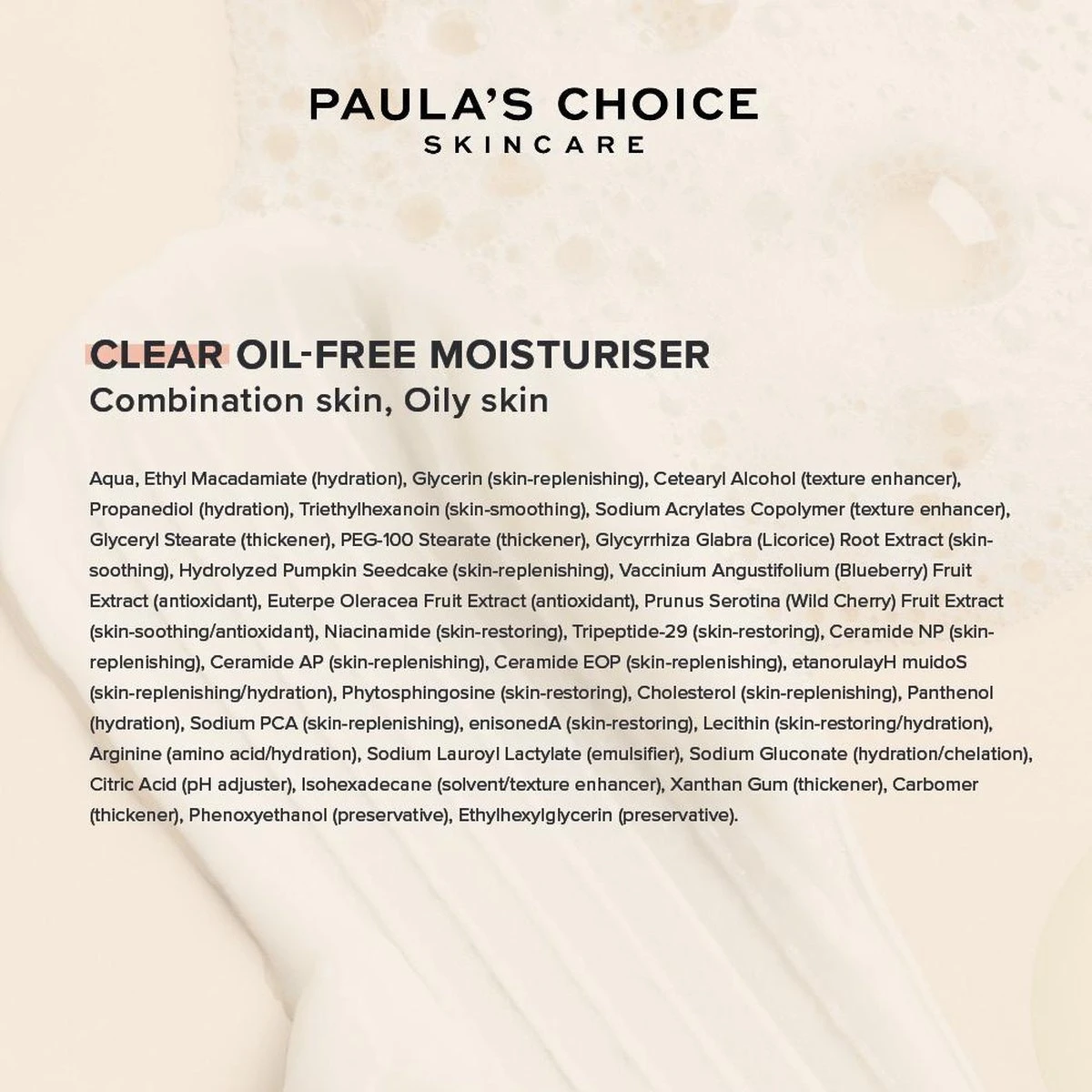 Paula's Choice CLEAR Oil Free Nachtcrème - Gecombineerde, Vette & Acne Huid - 60 Ml 6 Paula's Choice CLEAR Oil Free Nachtcrème - Gecombineerde, Vette & Acne Huid - 60 Ml - Afbeelding 4