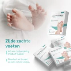 Soft & Silky - Eeltsokken - 2 Pack - Voetmasker - Foot Peel Mask - Eelt Verwijderaar - Voetvijl - Eeltverwijderaar - Eeltvijl - Eeltrasp -Gillette Winkel 1200x1200 1685